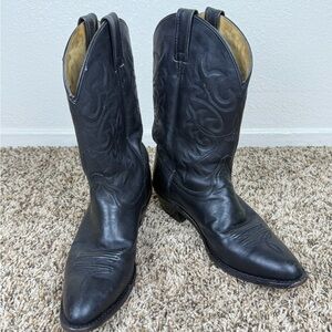 Dan Post Black Western Leather Boots